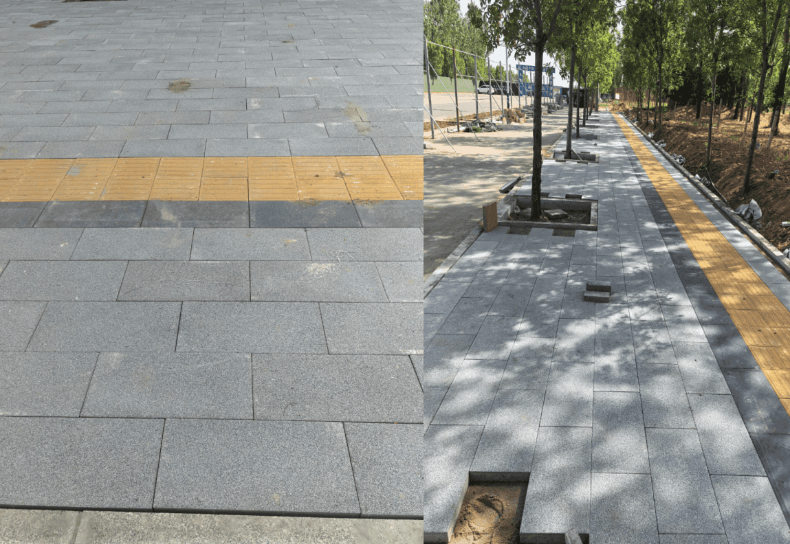 芝麻灰仿石透水砖、芝麻白仿石透水砖 5